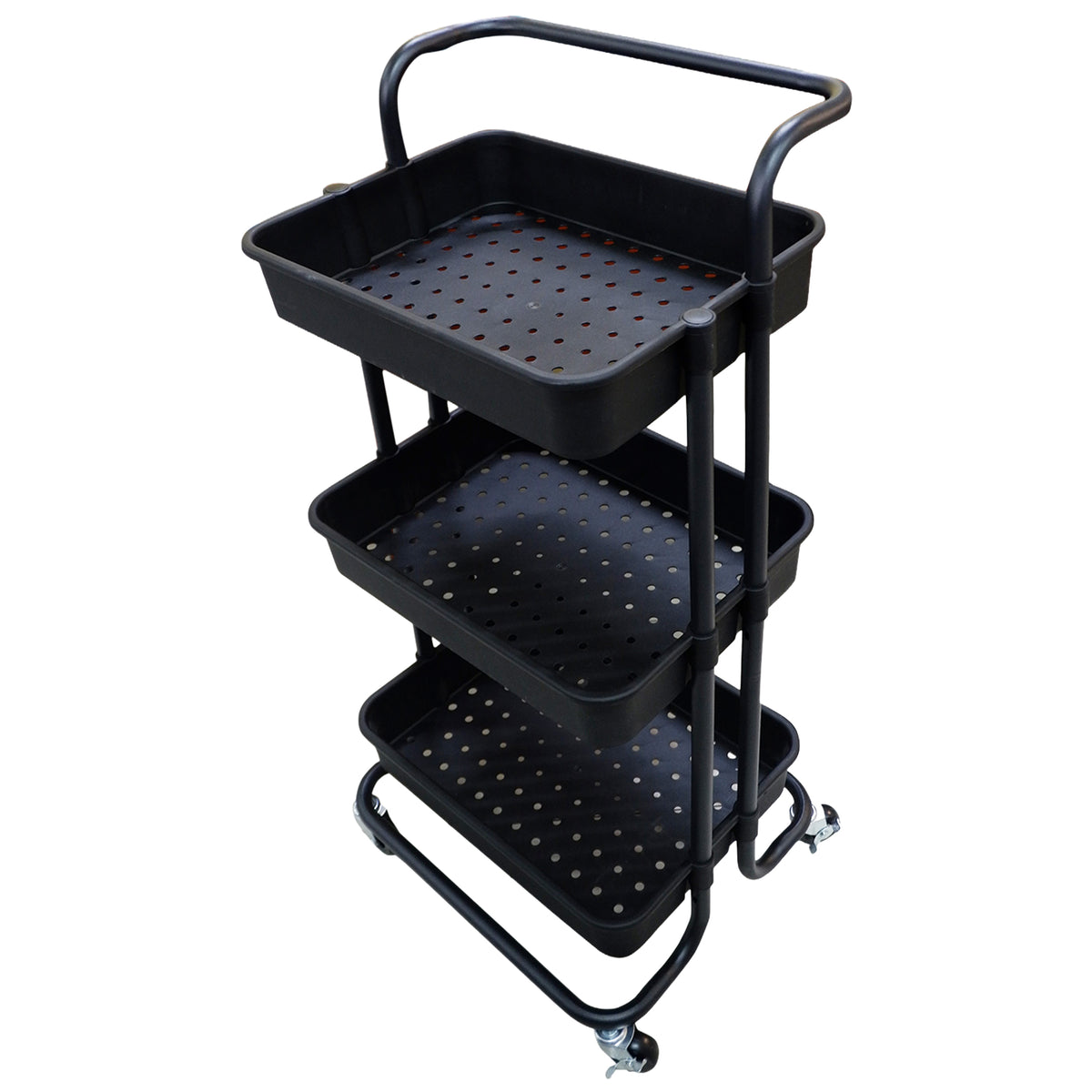 Cascade 3 Tier Rolling Multi-Purpose Storage Cart/black VH-S09/B (Prem ...