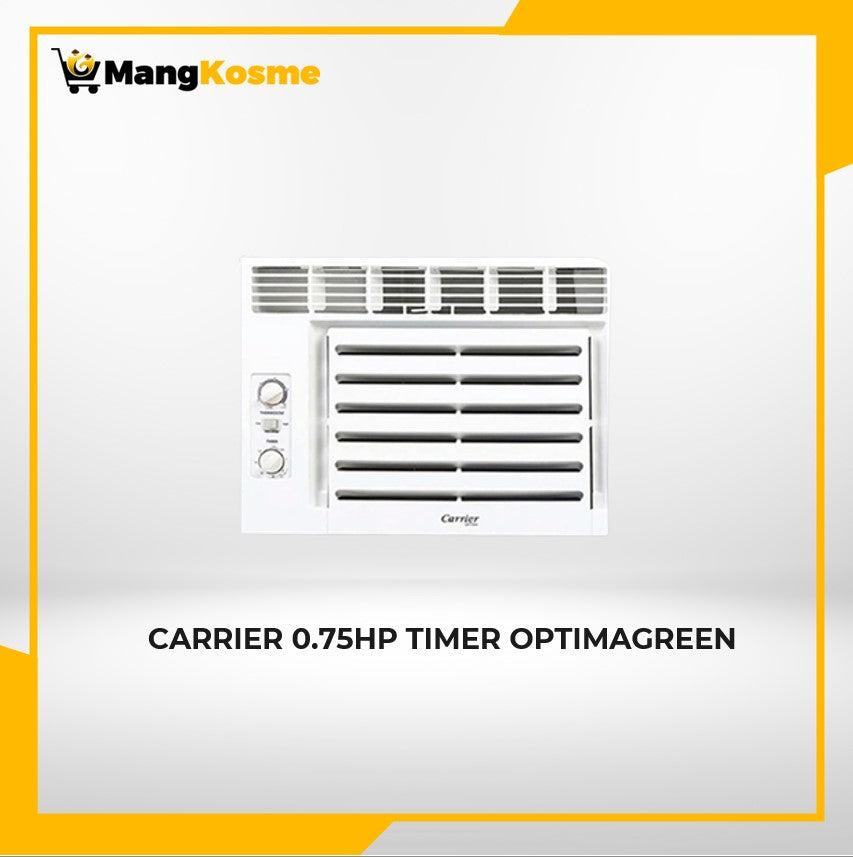 carrier-timer optimagreen-0.75 hp window type-aircon-unit-front view