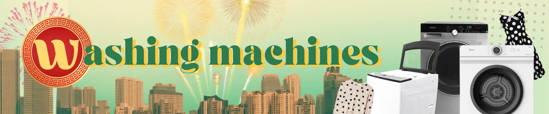 Collection banner desktop washer