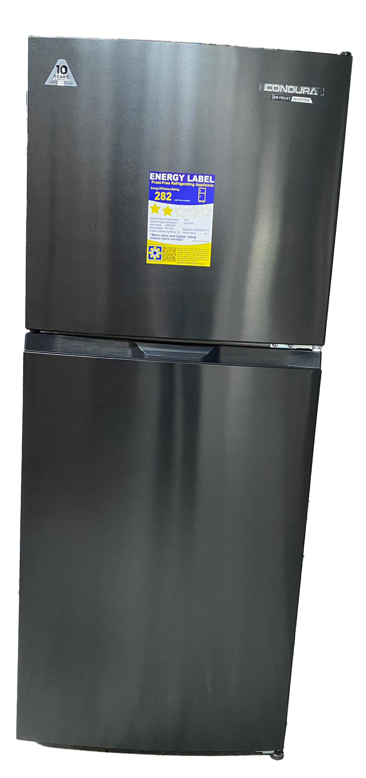 Condura 6.4 Cu. Ft. No Frost Inverter Refrigerator, Dark Inox, CNF198i (Class C) Limited Offer