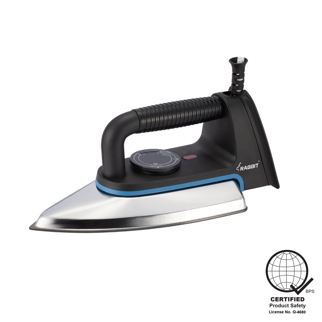 Rabbit Electric Iron with Stainless Steel Soleplate 4002 (Premium)
