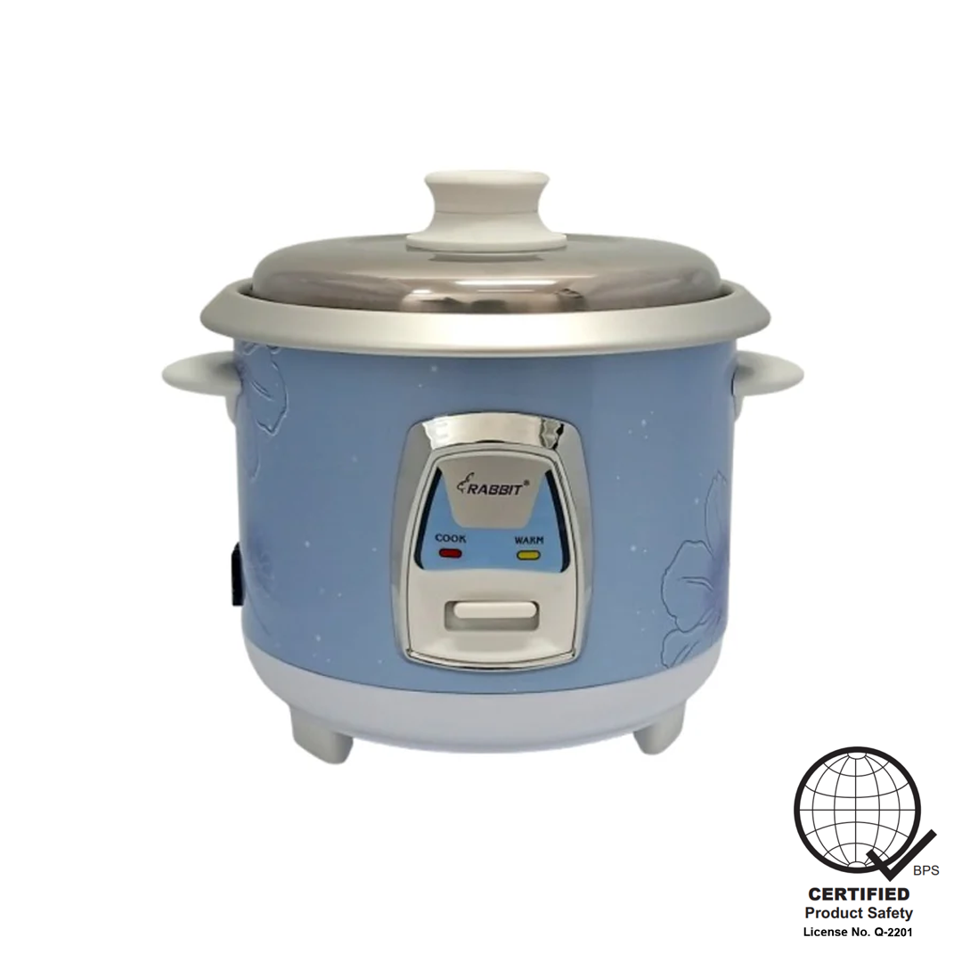 Rabbit 1.2 L Rice Cooker, Blue (Premium)