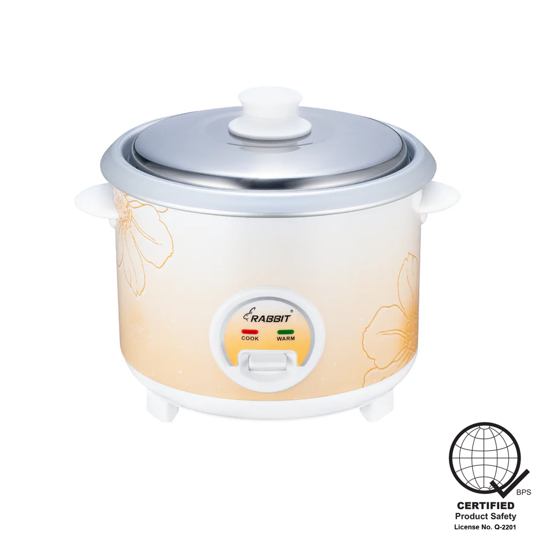 Rabbit 1.8 L Rice Cooker, Yellow (Premium)