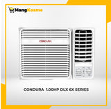 condura-window-type-aircon-1.00 hp-dlx 6x-series-front-view-mang-kosme