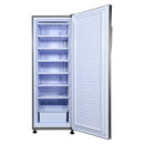 condura-negosyo-8-cubic-feet-upright-inverter-freezer-manual-defrost-steel-gray-full-open-door-view-without-contents-mang-kosme