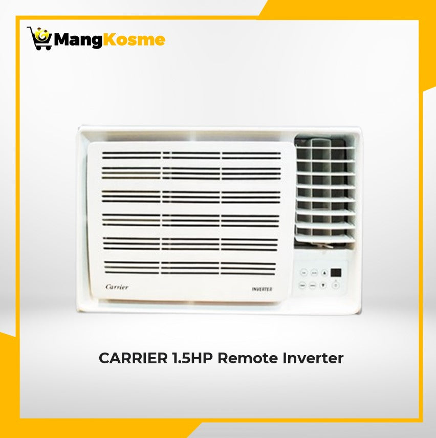 carrier-1.5hp-remote inverter aircon-window type-front-view