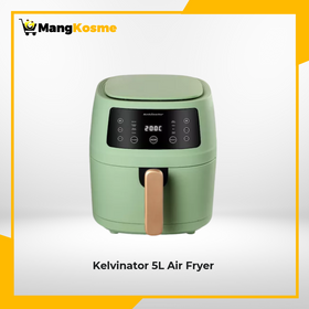 kelvinator-5-liter-air-fryer-matte-light-green-front-view-mang-kosme