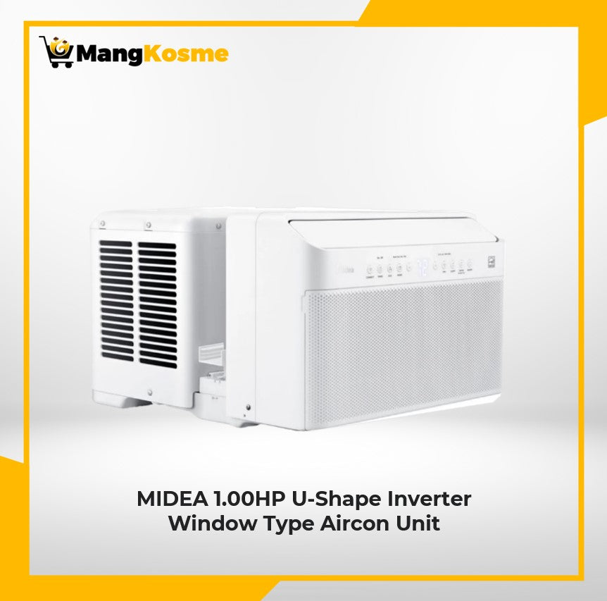 midea-u-shape-window-type-inverter-1.00hp-aircon-front-view-mang-kosme
